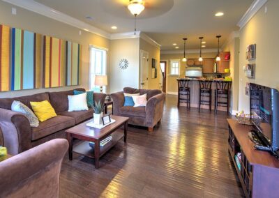 student apartment living room kitchen centurion property group