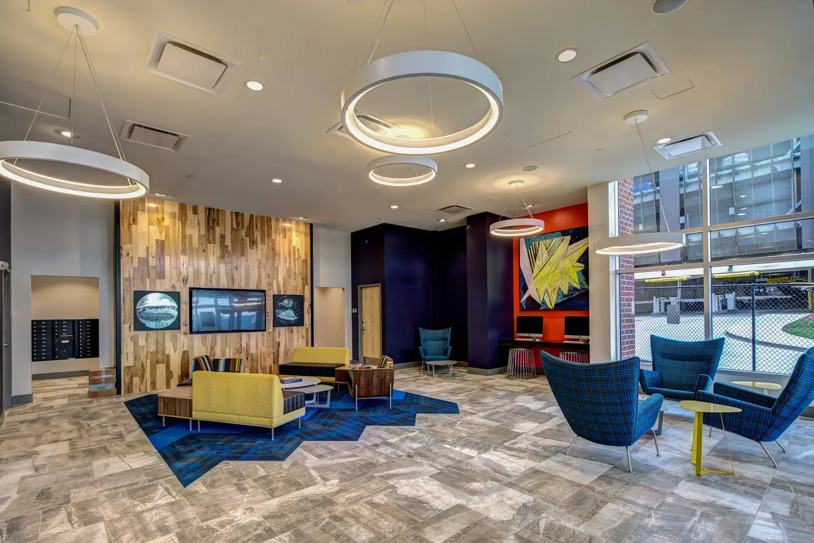 U Club Sunnyside Lounge and ceiling lights